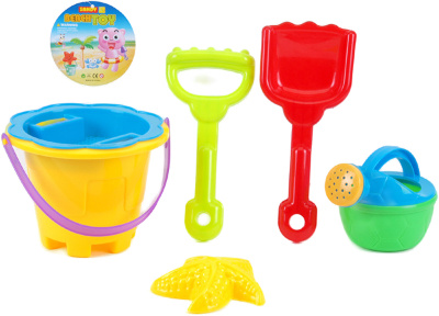 Găletușă cu 4 Accesorii de Nisip, 21cm  | image