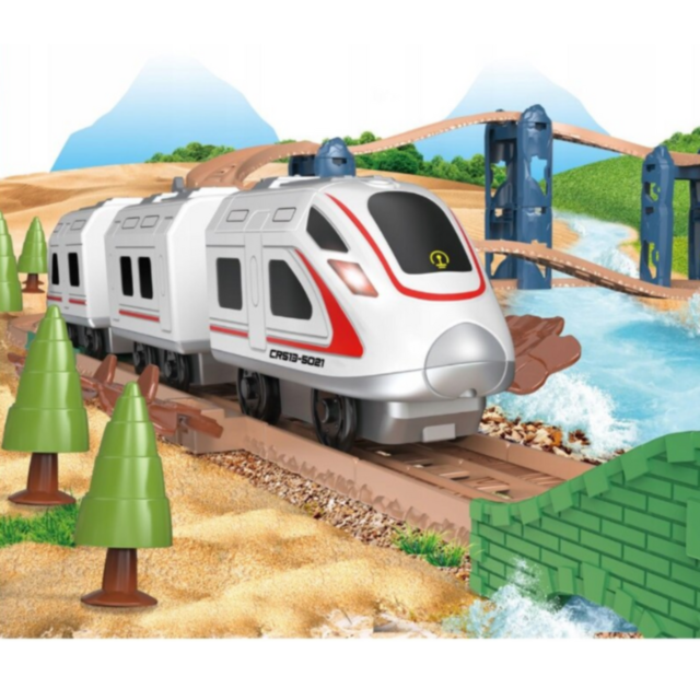 Smart Train - Set Feroviar Inteligent cu Funcții Interactive
