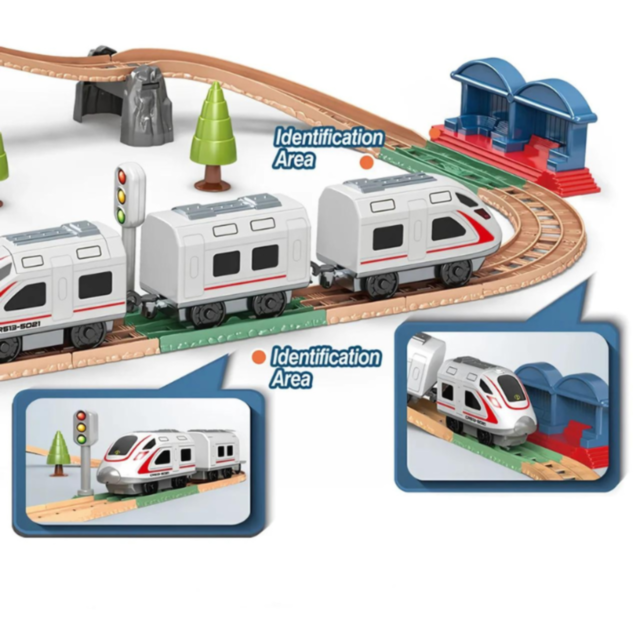 Smart Train - Set Feroviar Inteligent cu Funcții Interactive