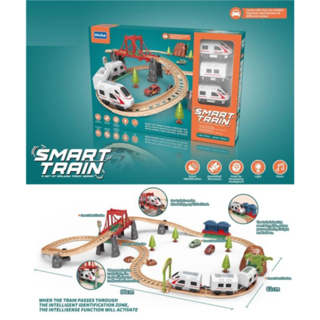 Smart Train - Set Feroviar Inteligent cu Funcții Interactive