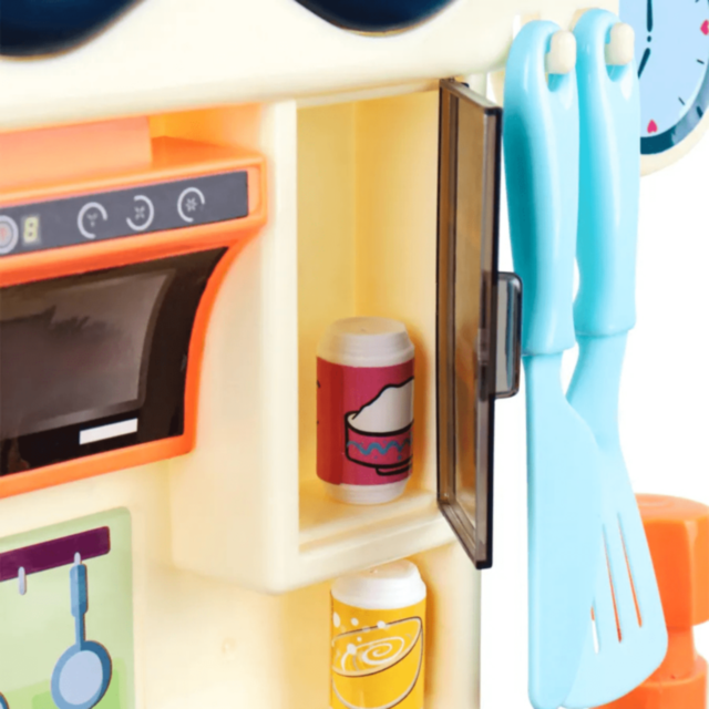 Bucătărie Interactivă cu Accesorii și Sunete pentru Copii (albastru)