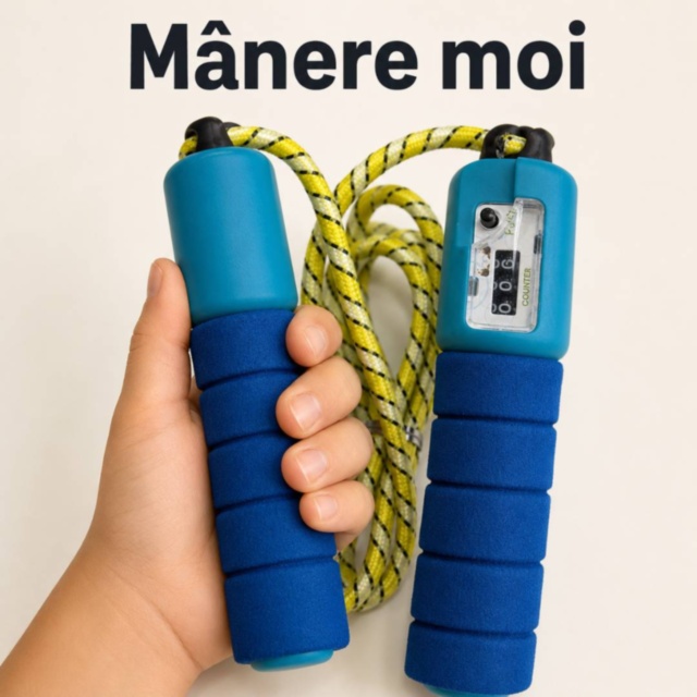 Coardă de sărit pentru copii cu contor mecanic