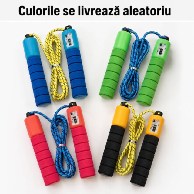 Coardă de sărit pentru copii cu contor mecanic