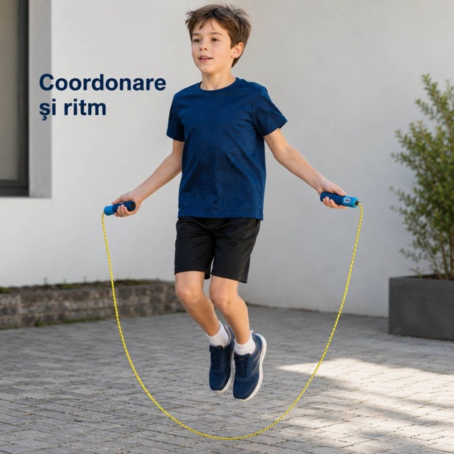 Coardă de sărit pentru copii cu contor mecanic