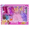 Set 2 Păpuși Barbie cu 10 Ținute