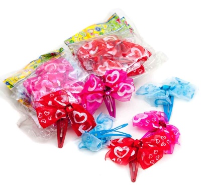 Agrafă de Păr cu Fundiță Colorate, pachet 12 buc. | image