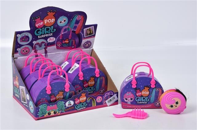 Figurina Pop Pop Hair Surprise în Gentuță, 6 buc./set