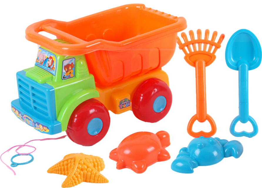 Camion cu 5 Accesorii de Nisip, 32cm