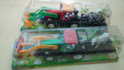 Tractor cu Remorcă cu Animale, 42cm  | image