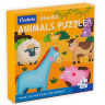 Puzzle educativ 6 în 1 - Animale de fermă cu piese mari