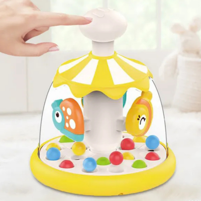 Jucărie Interactivă Carusel Rotativ cu Animale și Bile Colorate | image