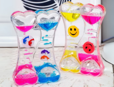 Clepsidră cu Ulei și Nisip Lichid Colorat (culoare aleatorie) | image