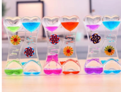 Clepsidră cu Ulei și Nisip Lichid Colorat (culoare aleatorie) | image