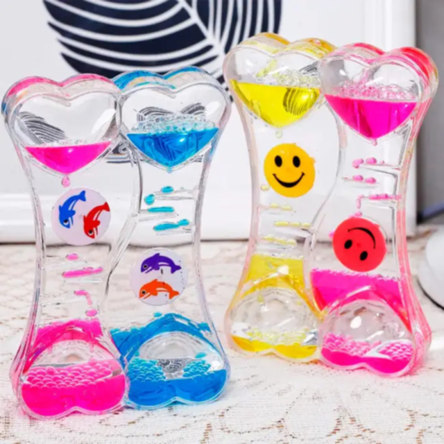 Clepsidră cu Ulei și Nisip Lichid Colorat (culoare aleatorie)