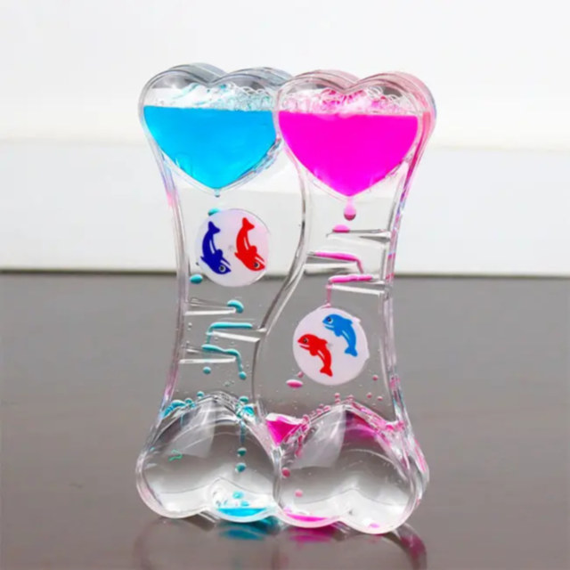 Clepsidră cu Ulei și Nisip Lichid Colorat (culoare aleatorie)