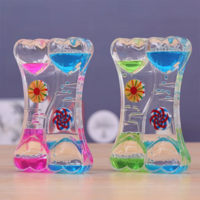 Clepsidră cu Ulei și Nisip Lichid Colorat (culoare aleatorie)