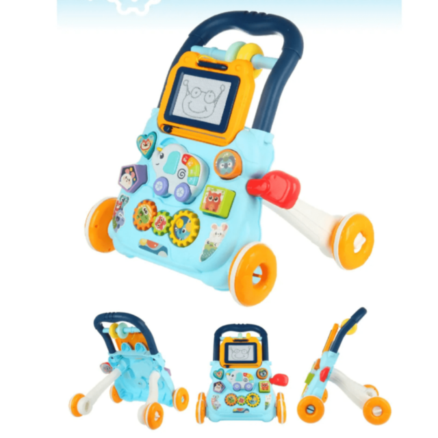 Antepremergător muzical 2-în-1 cu activități, lumini și desen