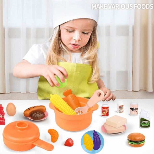 Bucătărie Roz Interactivă cu Accesorii și Sunete Copii