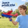 Avion din spumă cu lansator tip pistol pentru copii