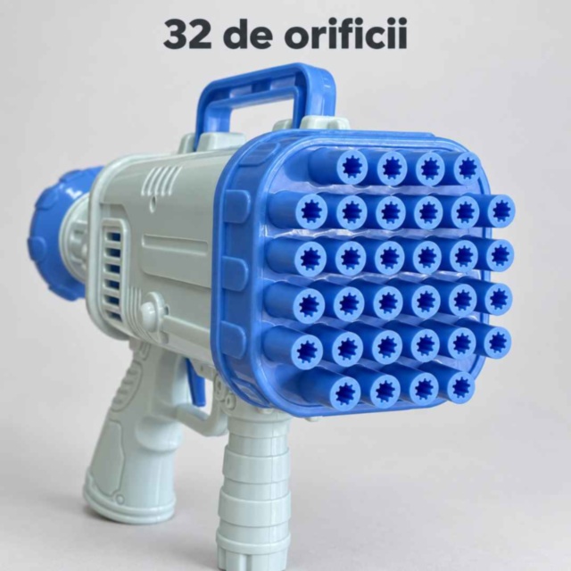 Pistol electric pentru baloane de săpun, 32 de orificii