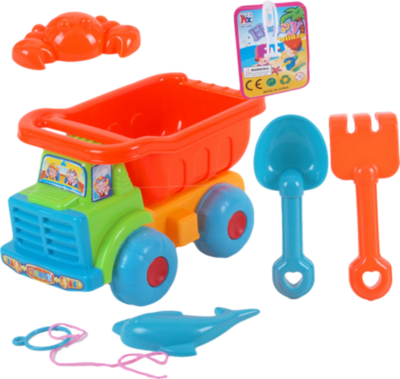 Camion cu 4 Accesorii de Nisip, 25cm | image