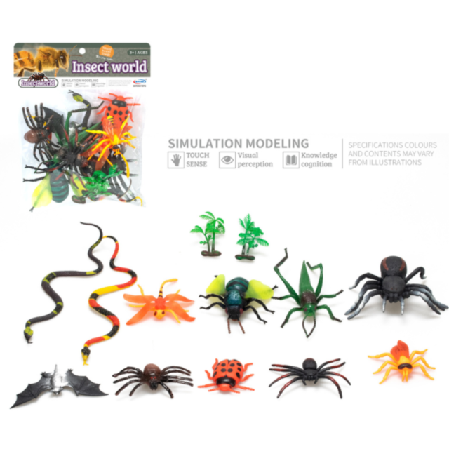 Set Figurine Insecte - „Insect World” (11 Bucăți)