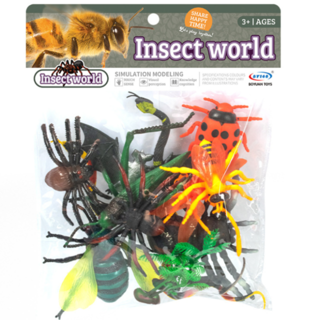Set Figurine Insecte - „Insect World” (11 Bucăți)
