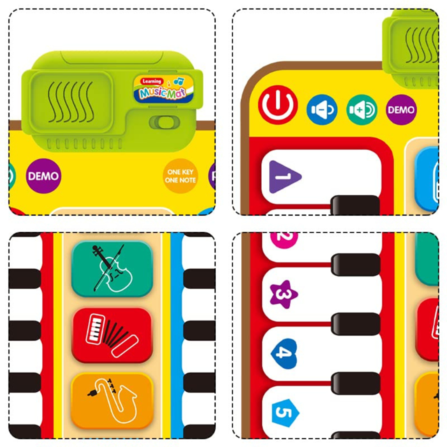 Covoraș Muzical Interactiv cu Clape de Pian și Sunete Instrumentale