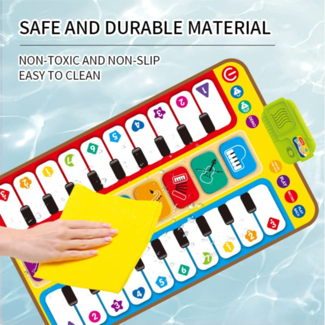 Covoraș Muzical Interactiv cu Clape de Pian și Sunete Instrumentale