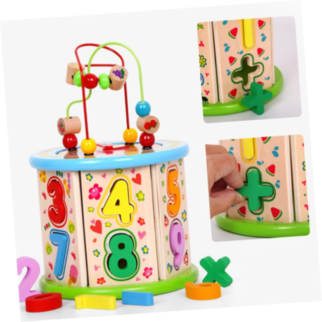 Cilindru interactiv educativ cu numere și forme