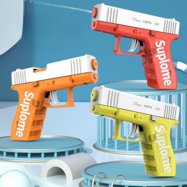 Pistol cu Apă Compact pentru Copii – Design Modern, 13 cm (culoare aleatorie)