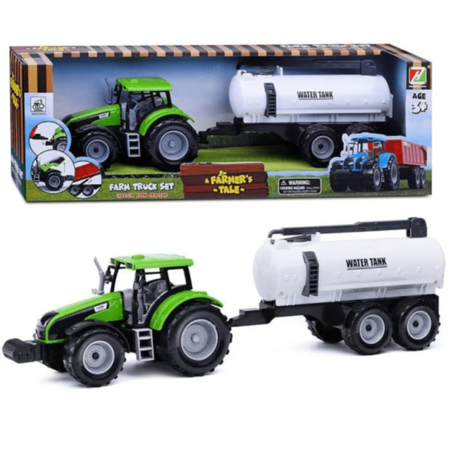 Tractor cu Cisterna Apă pentru Copii (culoare aleatorie)