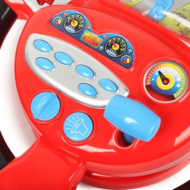 Volan Interactiv cu Lumină, Sunete și Joc Rutier