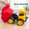 Camion basculant de jucărie cu benă rabatabilă, 34 cm