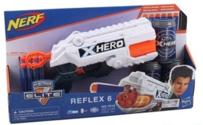 Pistol Blaster Nerf cu 10 Proiectile și 3 Conserve Țintă | image