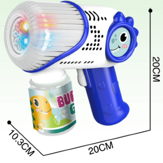 Pistol Electric de Făcut Bule cu Design Dinozaur (culoare aleatorie)