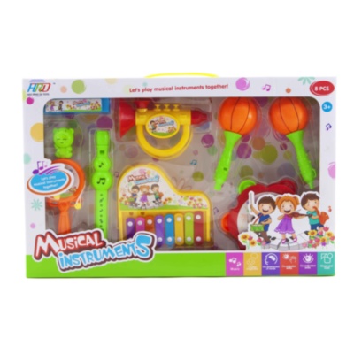 Set de Instrumente Muzicale cu Trompetă, Fluier, Xilofon, Muzicuță, Maracas | image