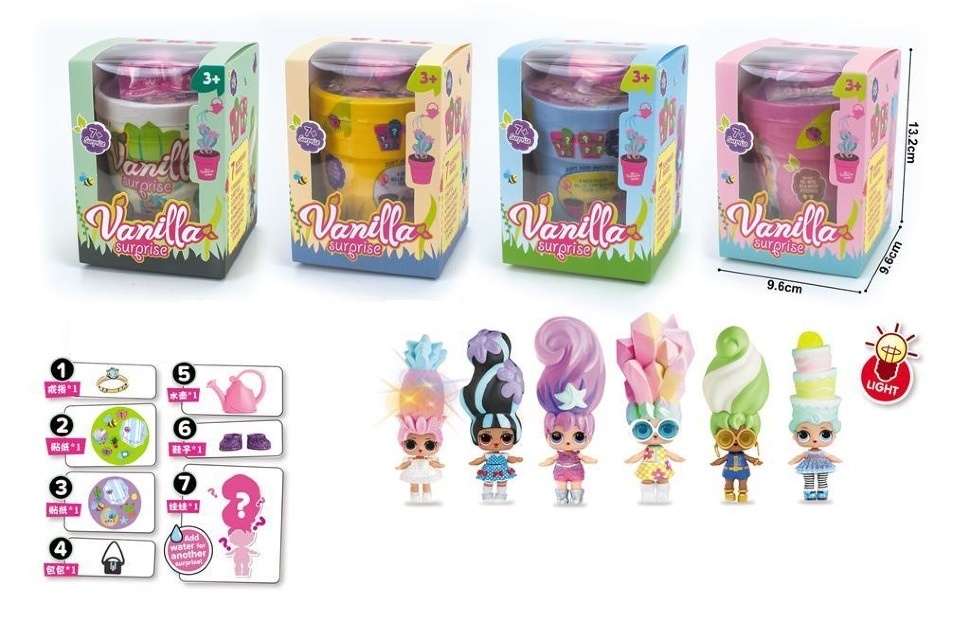 Blume, Păpușa Surpriză in Ghiveci, cu Lumini