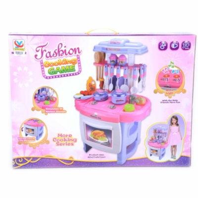 Mega Bucătărie Interactivă cu Aragaz, Cuptor, Tacâmuri, Produse Alimentare | image