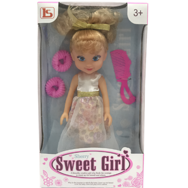 Păpușă Sweet Girl – Sherry cu accesorii de păr”