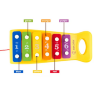 Xilofon Colorat cu Roți - Jucărie Muzicală Educativă pentru Bebeluși