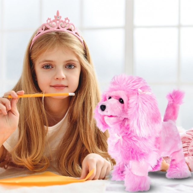 Jucărie Interactivă Pudel de Pluș cu Telecomandă (culoare aleatorie) 