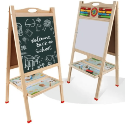 Tablă Educațională din Lemn cu Două Fețe | image