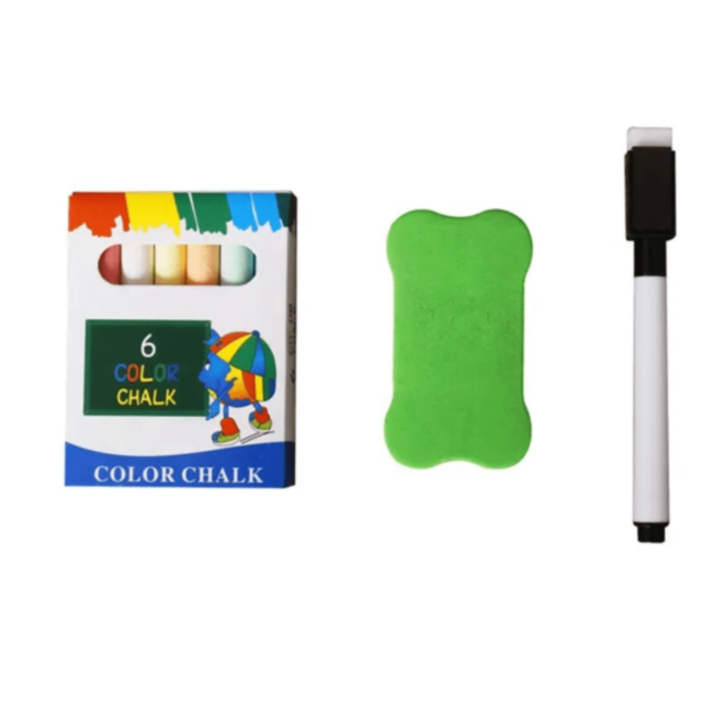 Tablă Educațională din Lemn cu Două Fețe