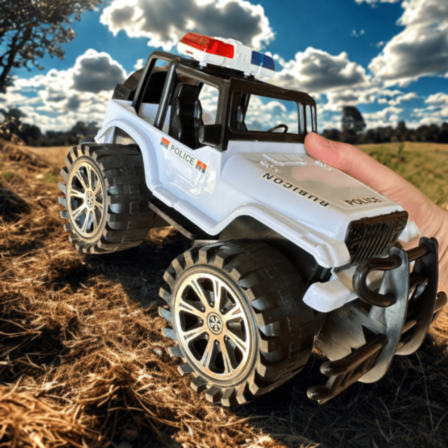 Mașină de Poliție Jeep Rubicon Off-Road pentru Copii