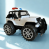 Mașină de Poliție Jeep Rubicon Off-Road pentru Copii