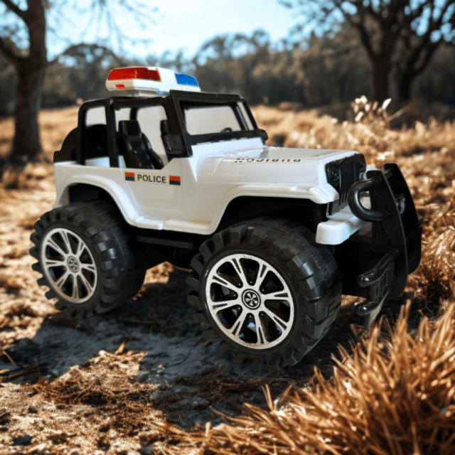 Mașină de Poliție Jeep Rubicon Off-Road pentru Copii