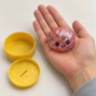 Jucărie squishy cu sclipici și bile colorate, o bucată