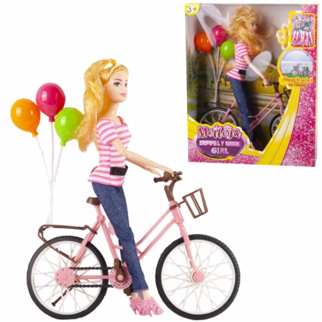 Barbie cu Bicicletă, picioare și mâini articulate