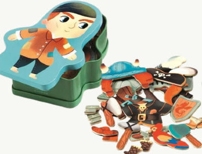 Set Magnetic Aventuri cu Pirat, Indian, Cavaler și Viking | image